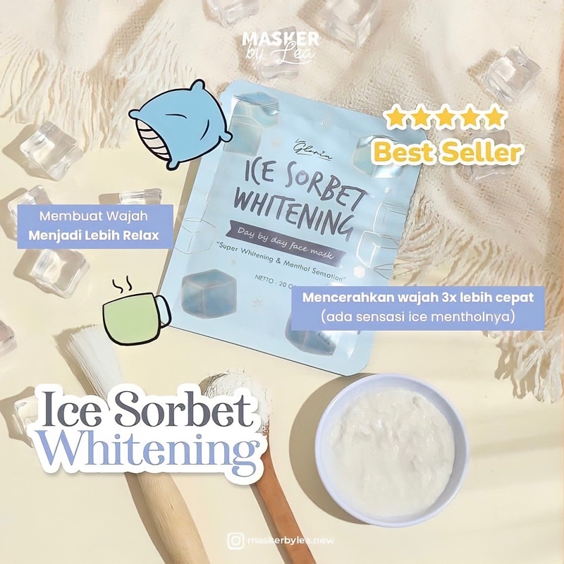 Ice sorbet masker organik lea gloria