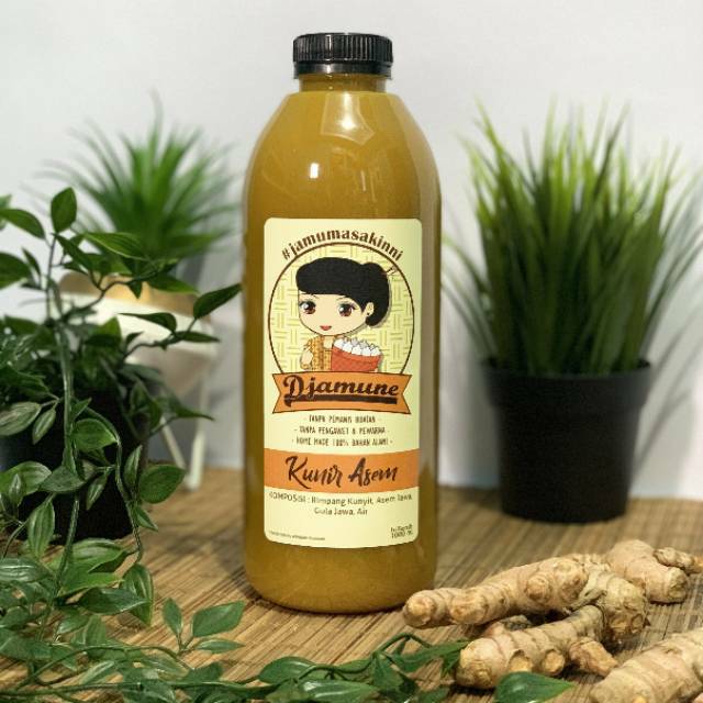 DJAMUNE - Jamu Tradisional Kunyit Asem / Kunir Asem 100% Fresh - 1.000