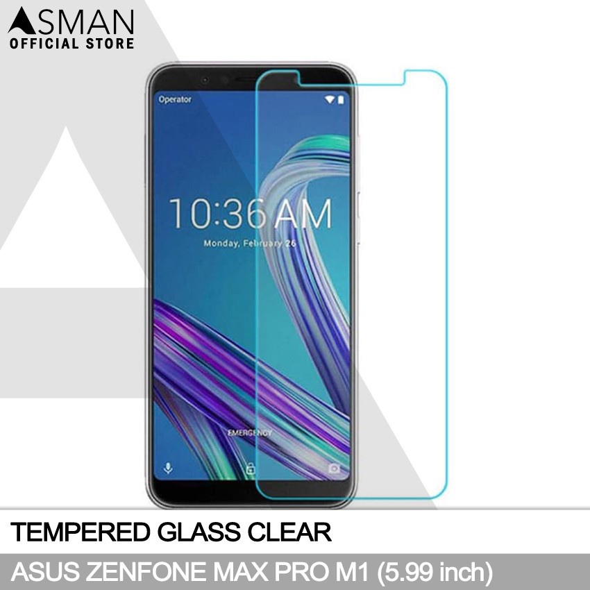 ZENFONE MAX PRO M1 / MAX PRO M2 TEMPERED GLASS BENING, ANTI GORES KACA BENING CLEAR TRANSPARAN