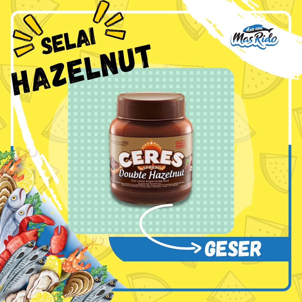 

Ceres Spread Double Hazelnut Selai Oles Coklat Hazel Dobel 350 Gram