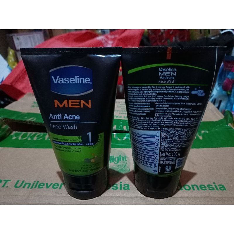 Vaseline Men anti acne facial wash 100g
