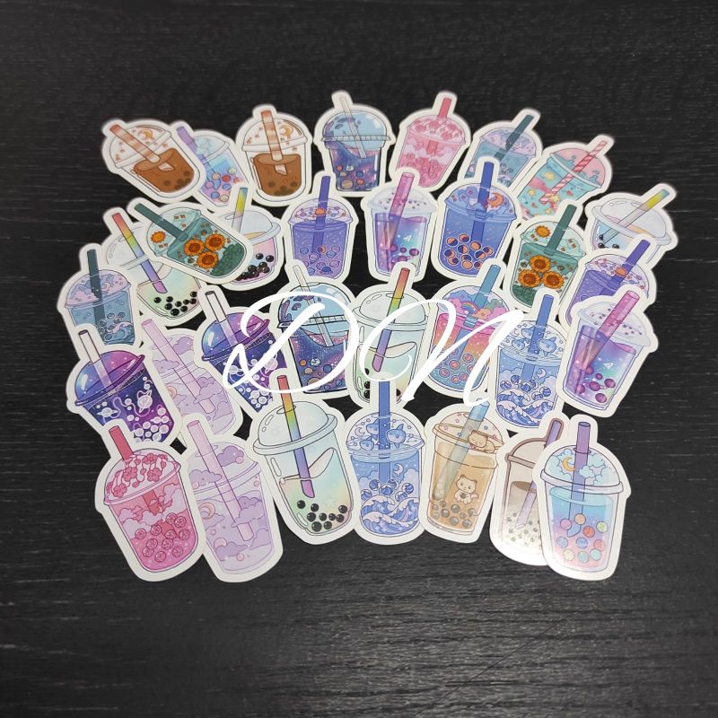 

Stiker kertas gambar minuman kaleng 34pcs sticker accesoris aesthetic