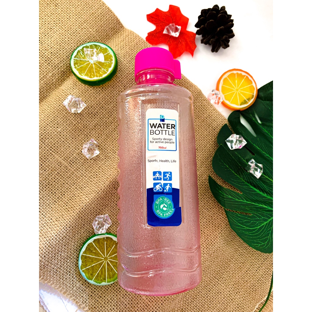 Botol Minum Plastik - Botol minum plastik murah - botol air minum plastik - botol minum BPA FREE Water Bottle 750ML