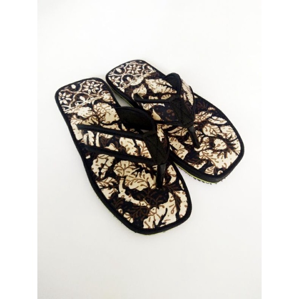 sandal wanita japit teplek batik indonesia  terbaru terlaris