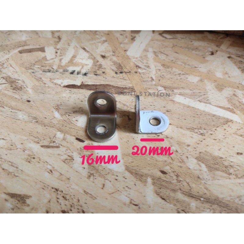 plat siku stainless 20x20 / siku L tebal stainless / siku kokoh 20mm
