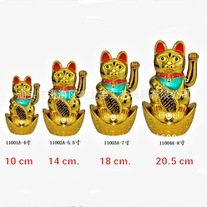 Kucing Maneki Emas Yenpao Kucing Hoki Lailai Maneki Neko Murah Grosir Harga Grosir Termurah