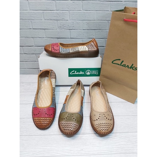 Clarks shoes RG-P32 kulit sapi asli