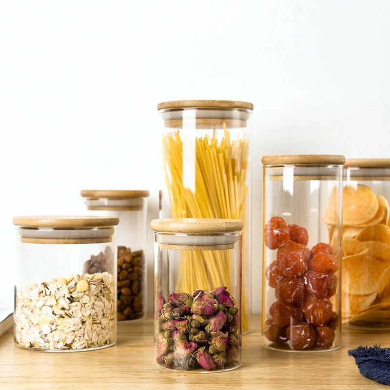 Toples Kaca Penyimpanan Makanan Borosilicate Glass Storage Jar 500ml