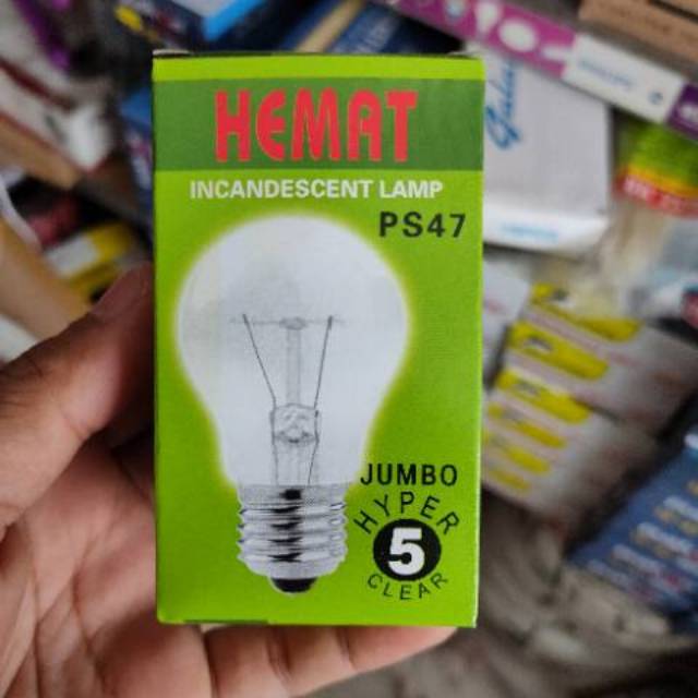 Bohlam PIJAR 5w SUPER Hyper 5 Tabung besar Cahaya Kuning Sinar Hangat Bulb Lampu kandang Ayam Itik