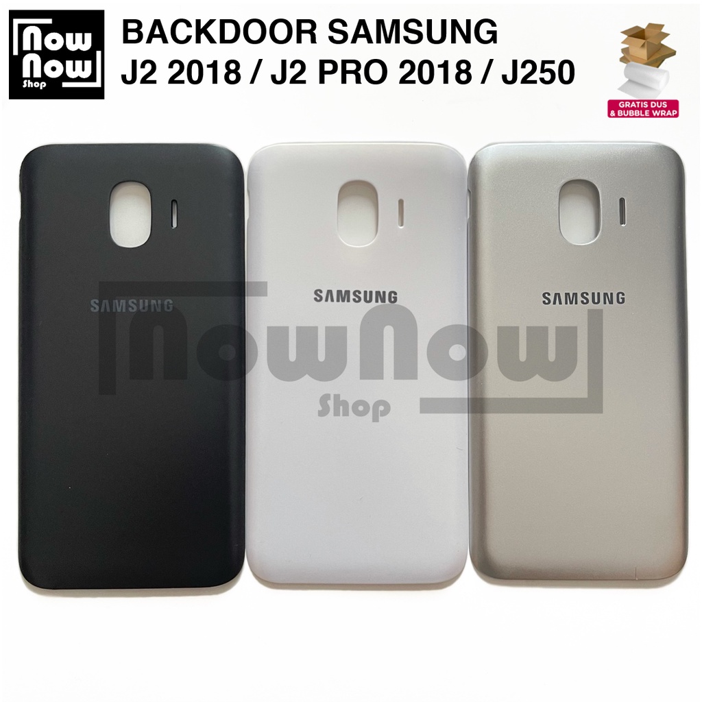 Backdoor Tutup Belakang Baterai Backcover Back Casing Housing Samsung Galaxy J2 2018 J2 Pro 2018 J250 J250F Grand Prime Pro Cover Belakang SM-J250F SM-J250G SM-J250F SM-J250M SM-J250Y