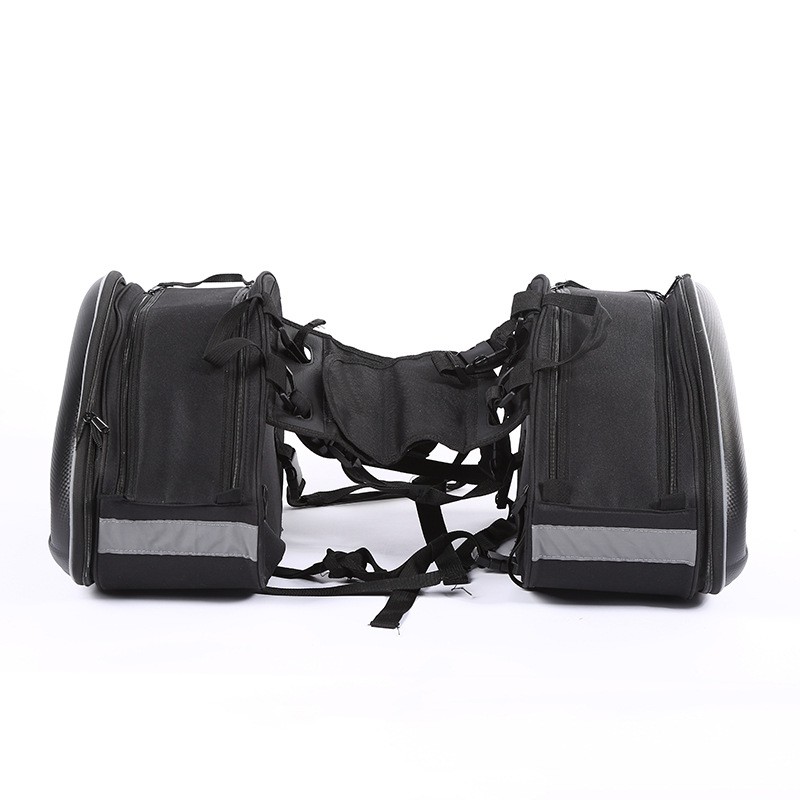 Kominie Tas Motor Touring Side Saddle Bag - 212 - Black