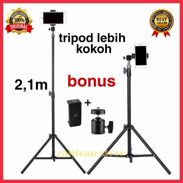 Tripod | Tripod Panjang 2 Meter Untuk Hp Kamera Ring Light Bonus Holder U
