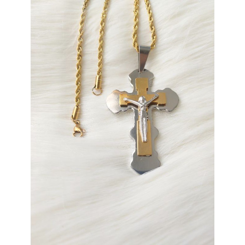 Kalung Salib Yesus Titanium13