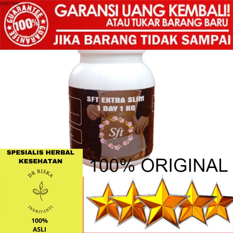 100% ASLI pelansing badan sft extra slim original herbal