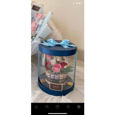 

RB bloom box/round flower box transfaran/round box
