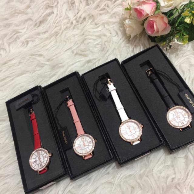 Free Box JT 8089 Jimshoney Jam Tangan Wanita Strap Waterproff Import