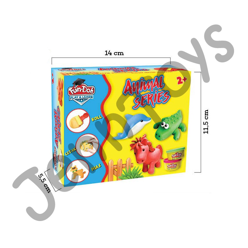 JennToys - Mainan anak perempuan mainan anak laki laki Mainan edukasi Fun Doh - FUNDOH ANIMAL SERIES