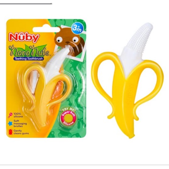 Jual NUBY BANANA TOOTHBRUSH NANA NUBS 