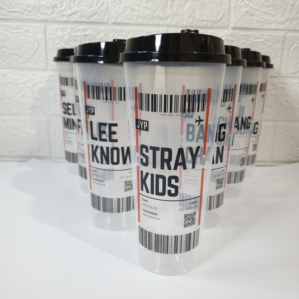 [ MHN BACA DESKRIPSI PRODUK ] REUSABLE CUP BARCODE STRAYKIDS (READYSTOK)