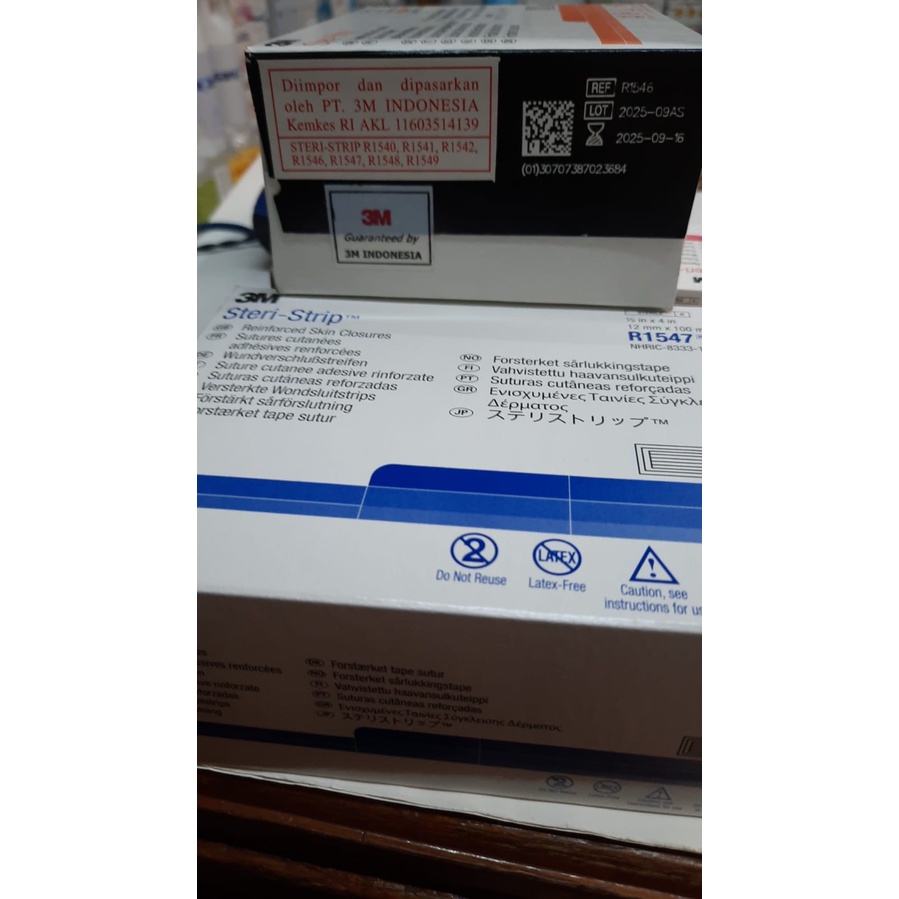 3M Steri Strip R1547 ORIGINAL (1 Box/50 Pcs)