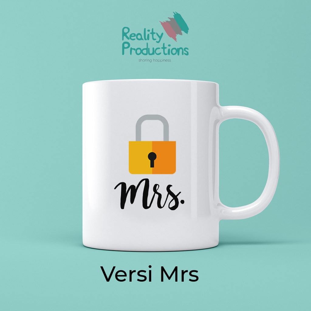 Mug Couple Mr Key &amp; Mrs Lock