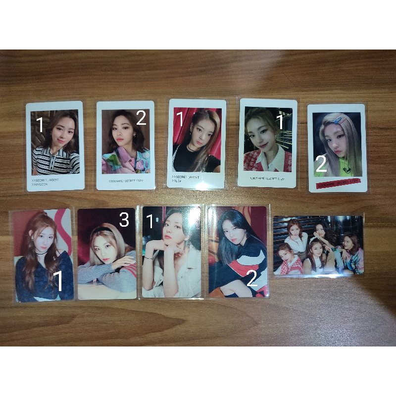 ready itzy csi tc trading card photocard pc polaroid yeji lia ryujin chaeryeong yuna codename secret