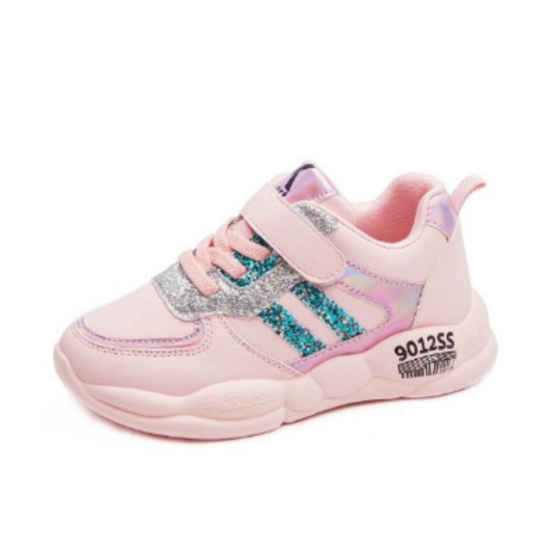 Sepatu Anak Perempuan ROCKIT Sneakers Kids Non LED Sepatu Anak Import Size 26-35 Usia 3-8 Tahun