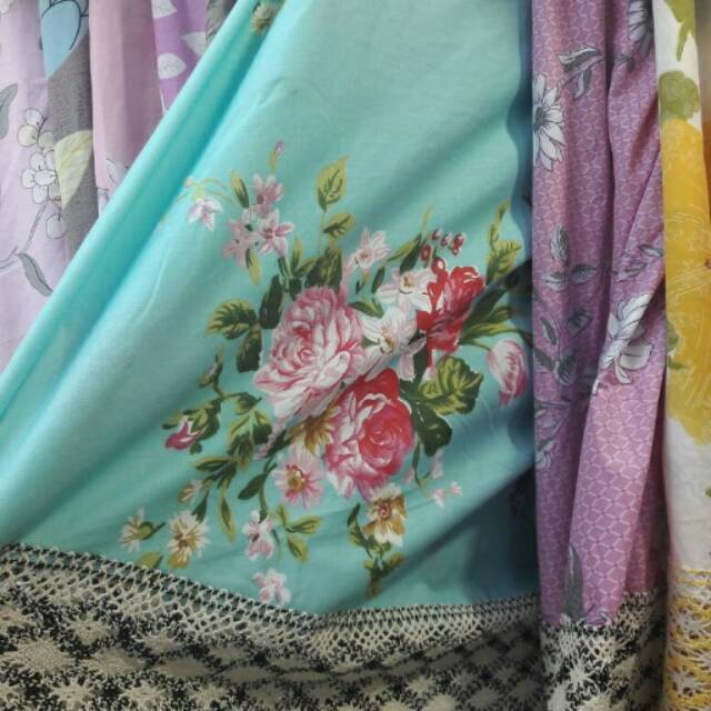 Mukena katun jepang renda