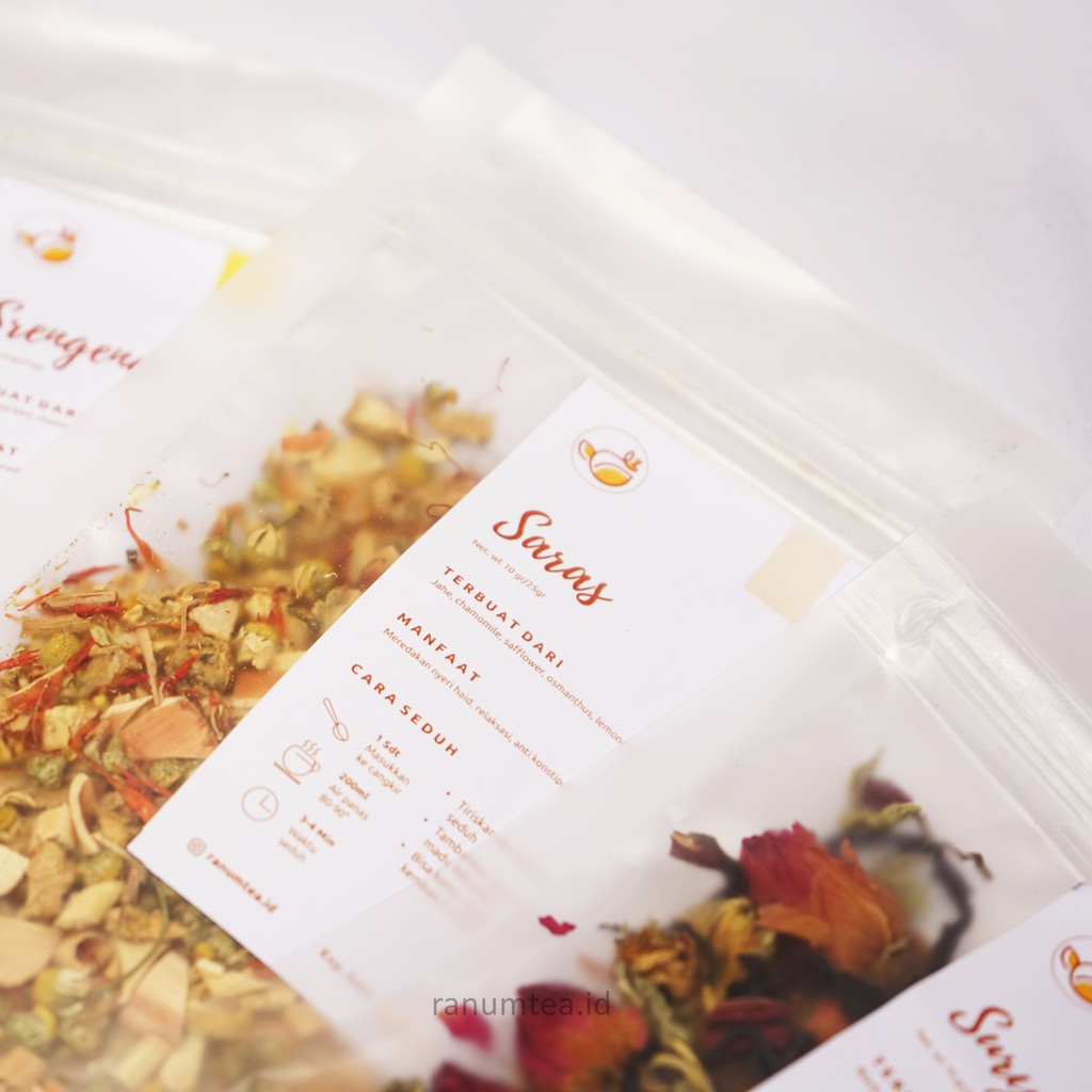 

Saras / Artisan Tea / Teh Bunga Tea Blend Teh Herbal Organik / Meningkatkan Immune / 10gr - RANUM
