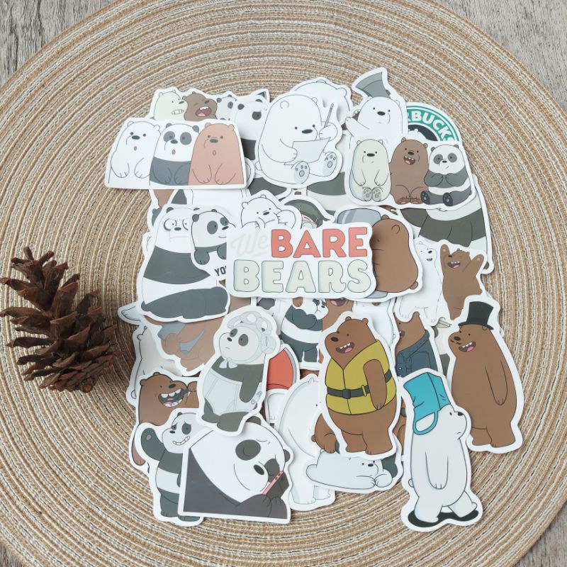 

10pcs STICKER WE BARE BEARS PACK