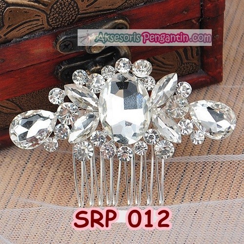 [SIAP KIRIM] ASESORIS SANGGUL SIRKAM RAMBUT MINI PESTA SILVER WANITA SRP012