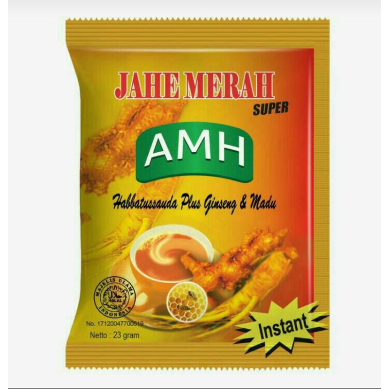 

jahe merah super merk AMH mengandung habbatus sauda ginseng secang madu