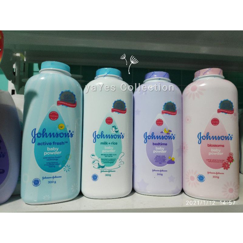 Johnson baby powder 300 gr bedak tabur serbuk bayi johnsons lembut Johnson's jonson blossoms bedtime