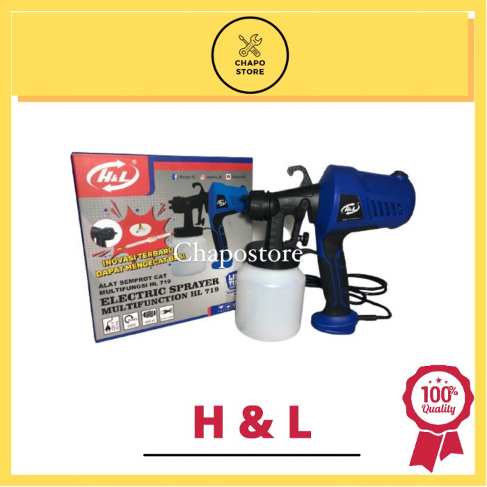 ELECTRIC SPRAY GUN HL 719 H&L / ALAT SEMPROT CAT ELEKTRIK / SPRAY GUN