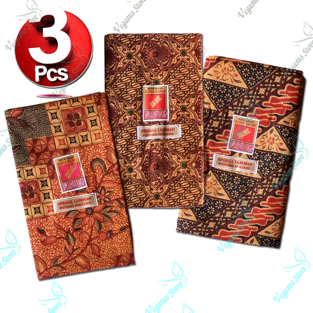 {3Pcs Lebih Murah}Kain jarik Batik/Kain jarik batik samping kebat/kain panjang Ibu Paska melahirkan