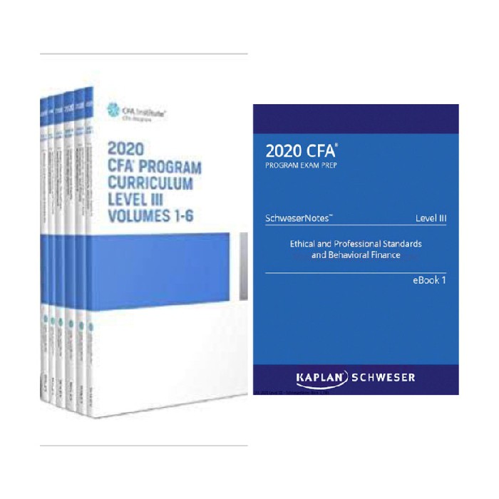 III Dijual 3 Paket 2020 Kaplan Institute CFA dan Diskon Buku Level Program