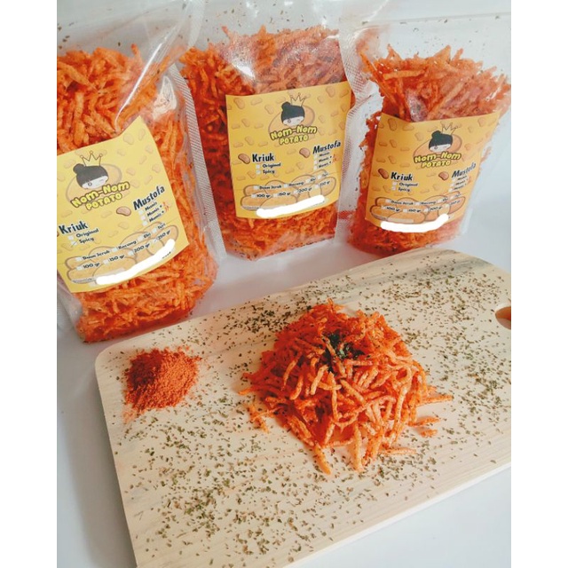 

KENTANG KRIUK SPICY 250gr/Kentang Mustofa/Cemilan/Balado/Makanan/Snack/Keripik/Kering Kentang/Pedas