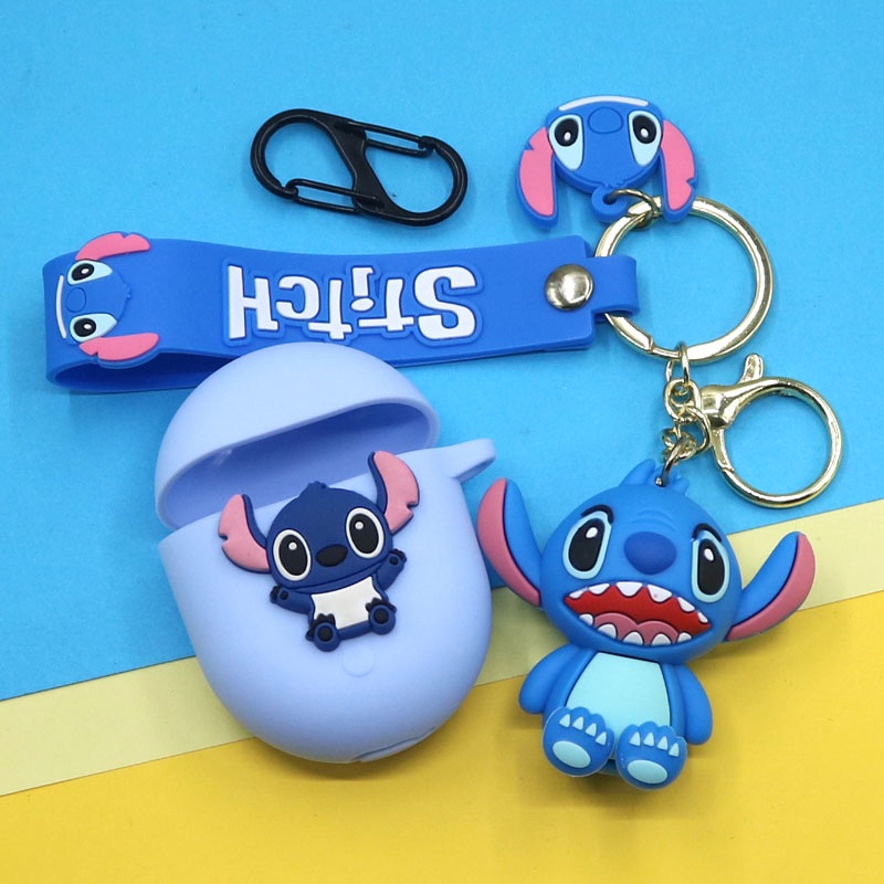 Casing Silikon Motif Stitch Untuk Earphone Wireless Bluetooth Xiaomi Redmi AirDots 3 Pro