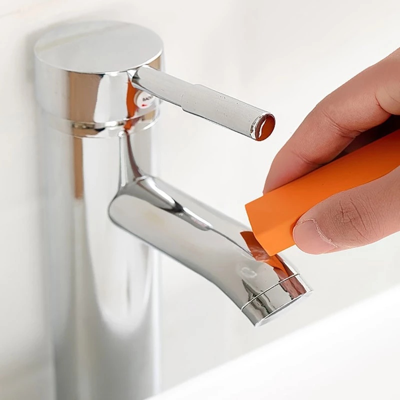 Sikat Pembersih Cermin / Ubin Portable Bahan Karet Anti Karat / Gores Untuk Dapur / Kamar Mandi