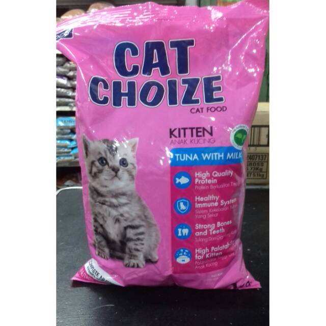 makanan kucing cat choize kitten 1kg tuna