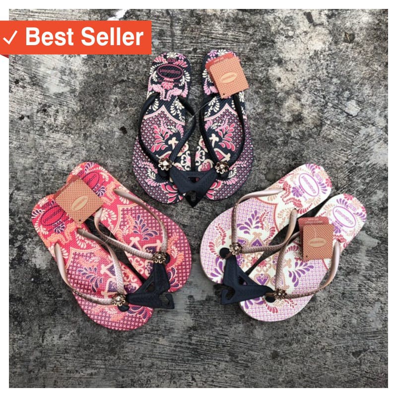 SANDAL WANITA KAKI MURAH / Ready Sendal Havaianas Tematik Print