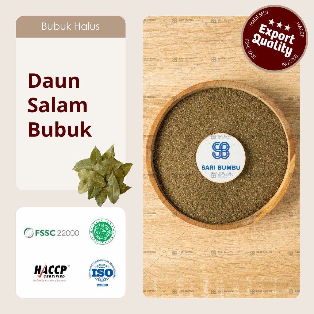 

Daun Salam Bubuk / Bay Leaf Powder 250gr Export Quality