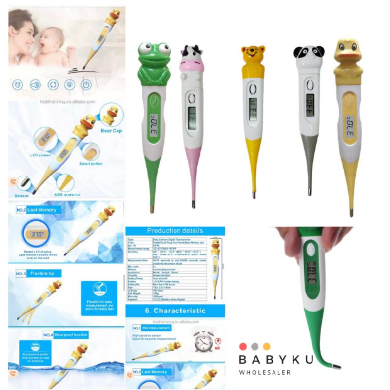 Termometer digital thermometer pengukur suhu badan anak bayi