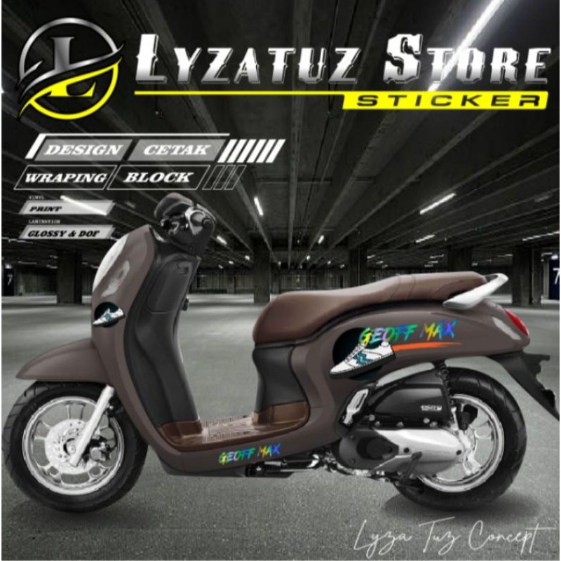 stiker scoopy geoff max