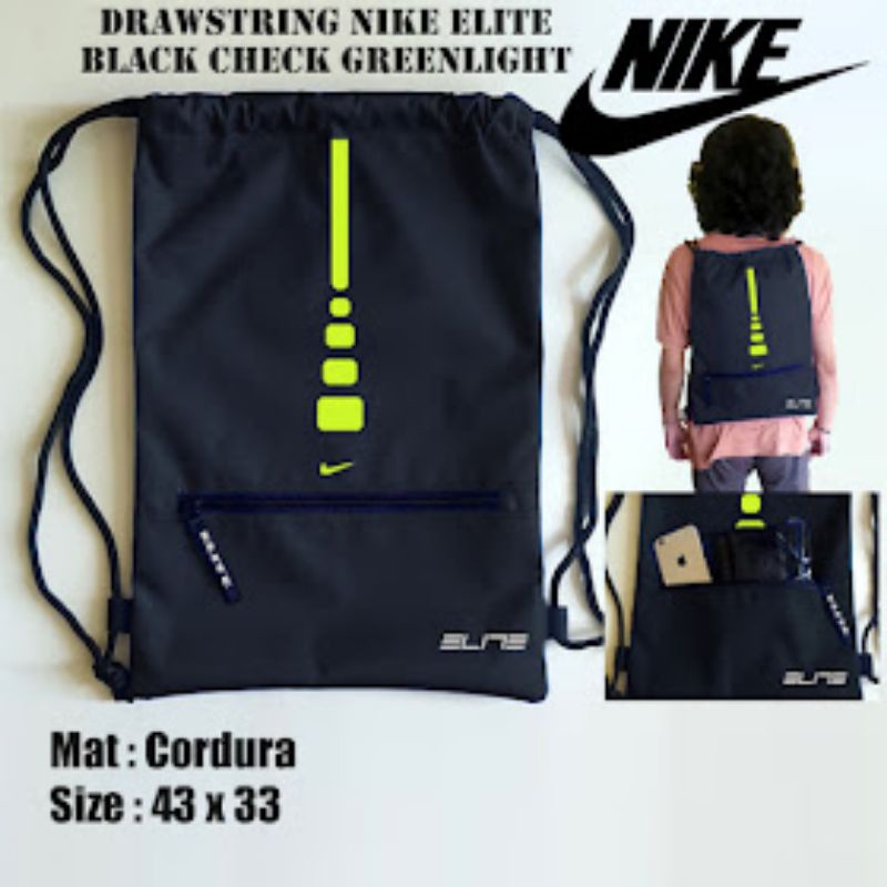 TAS SERUT NIKE - NIKE DRAWSTRING ELITE - TAS BASKET - TAS OLAHRAGA - TAS RANSEL SERUT