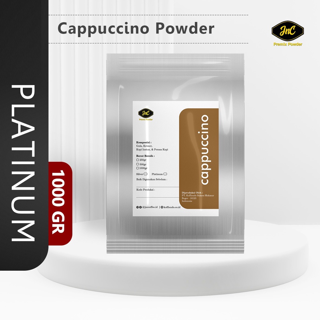 JnC Cappuccino Platinum Powder 1KG I Bubuk minuman