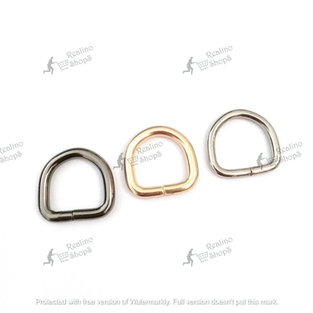 RING D TINGGI - 1.5CM BLACK NEKEL (KUALITAS B) - AKSESORIS TAS