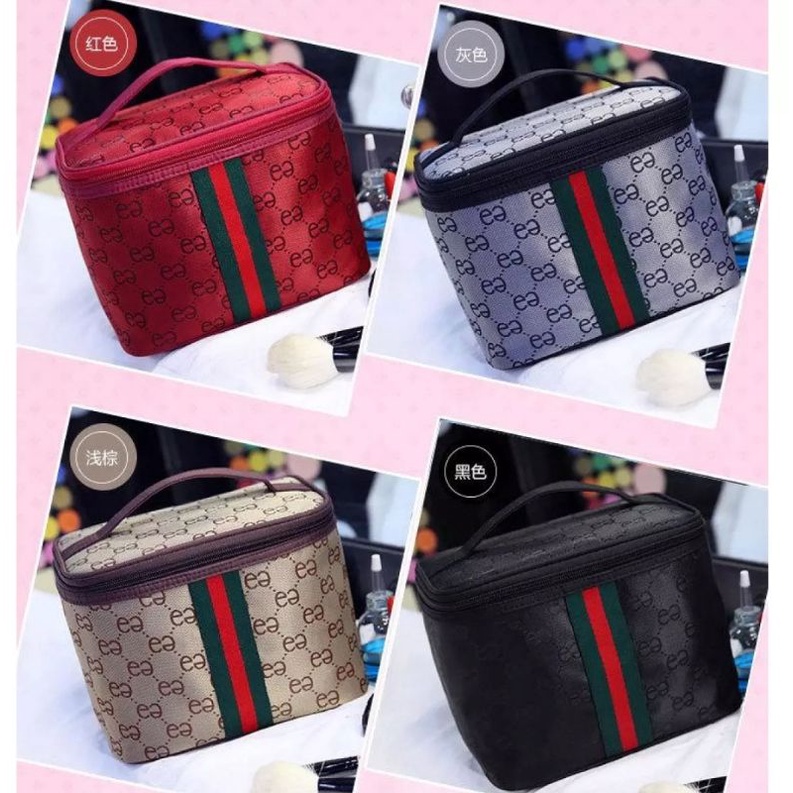 TAS KOSMETIK POUCH MAKE UP PREMIUM KANVAS ANTI AIR  WATERPROOF TAHAN BOCOR BAG TEMPAT KOSMETIK