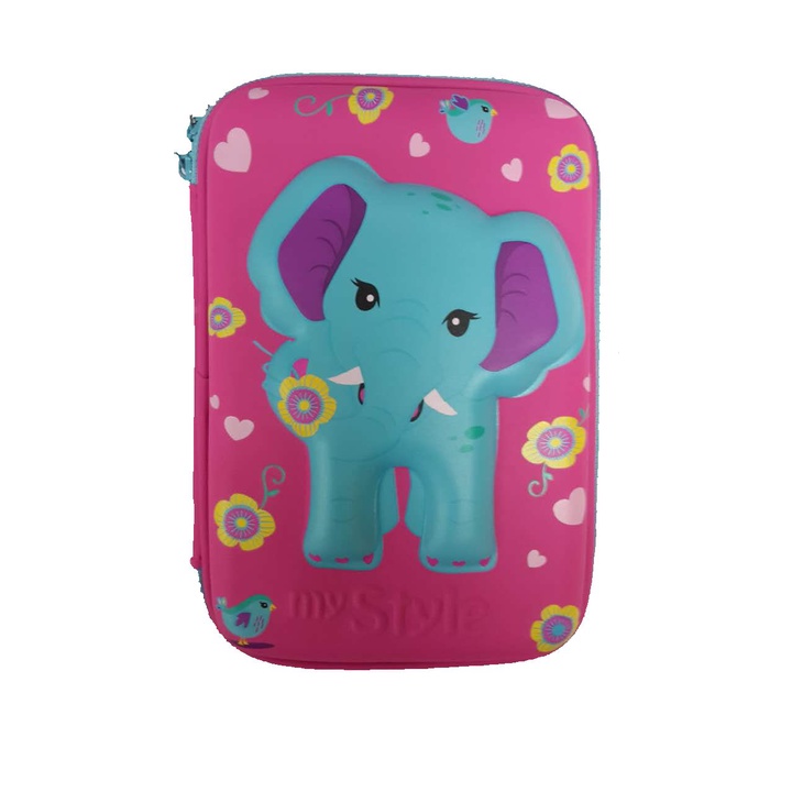 

My Style TM 2215 Wild Elephant Hardtop Pencil Case 2215