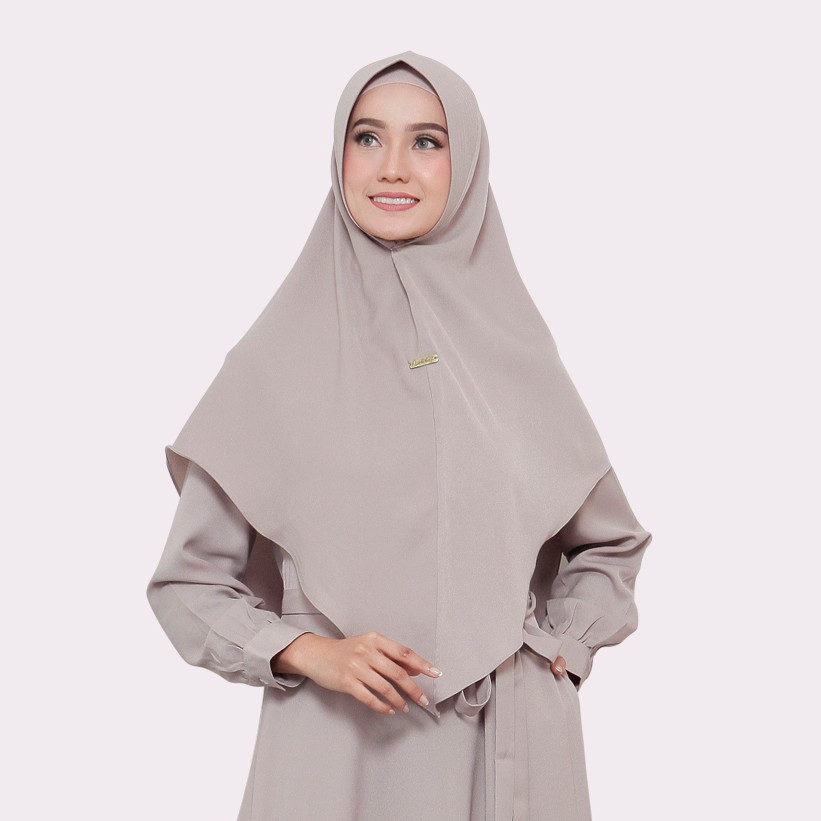 Nobby Dhamira Khimar Syari - HANYA KHIMAR SAJA-Abu-abu